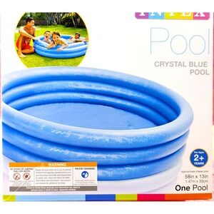 Intex Crystal Blue 58"x 13" Swimming Pool Kids Summer Outdoor Inflatable